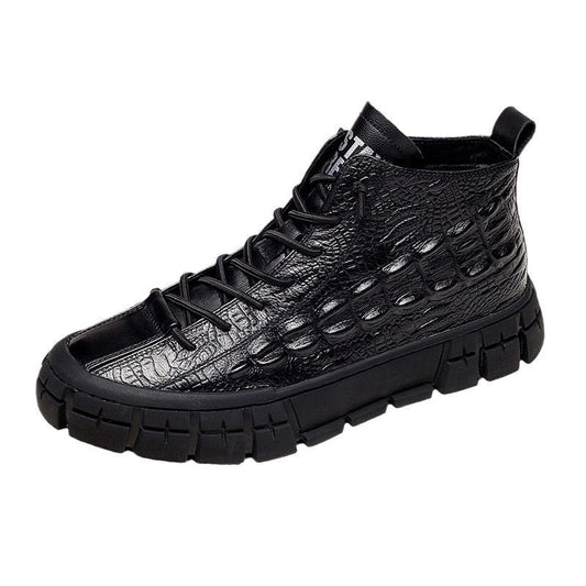 Zapatos Casuales de Cuero para Hombre - Estilo Alto y Medio - Image 2