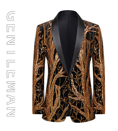 Traje Blazer Lentejuelas Hombre - Chaqueta Versátil Performance - Image 13