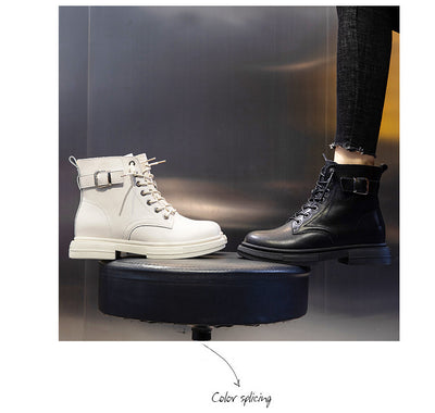 Botas Casuales Forradas en Fleece para Mujer - Botines Cálidos Tipo Tubo - Image 11