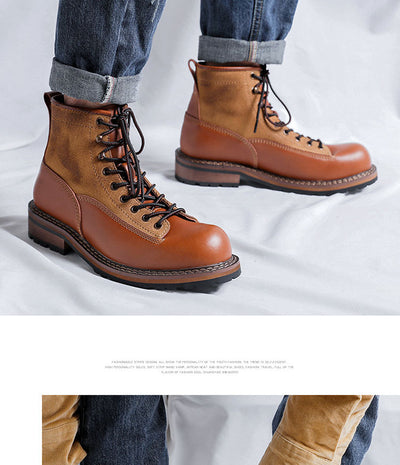 Botas Martin para Hombre de Cuero con Plataforma y Suela Reforzada - Image 12