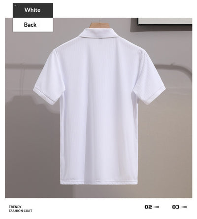 Camisa Ejecutiva Slim Fit de Manga Corta con Cuello Solapa - Image 26