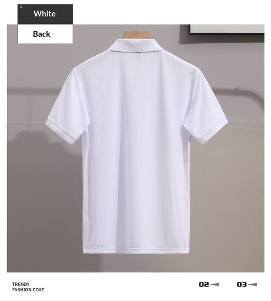Camisa Ejecutiva Slim Fit de Manga Corta con Cuello Solapa - Image 26