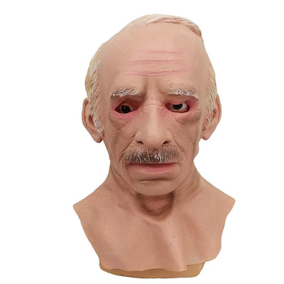 Máscara de Cabeza Calva de Abuelo - Cobertura Látex Realista - Image 5