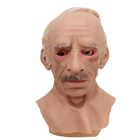 Máscara de Cabeza Calva de Abuelo - Cobertura Látex Realista - Image 5