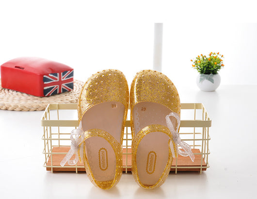 Zapatos Brillantes de Gelatina para Bebé con Moño - Image 6