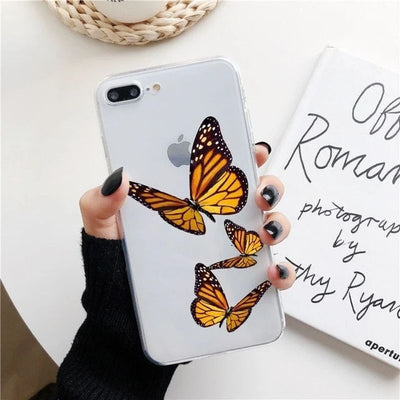 Funda Transparente Mariposa de Silicona Suave para Teléfono - Image 2