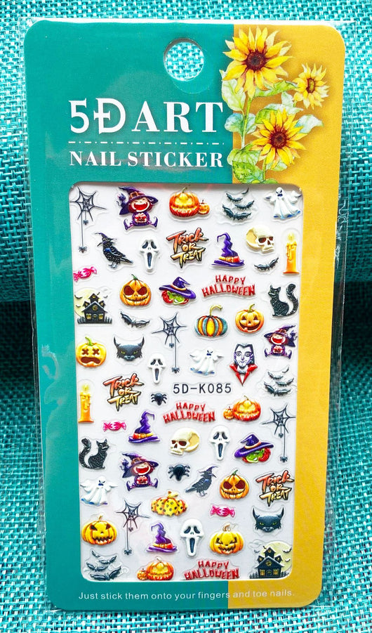 Stickers de Uñas 3D con Relieve - Diseño Cuadros y Moños para Verano - Image 38