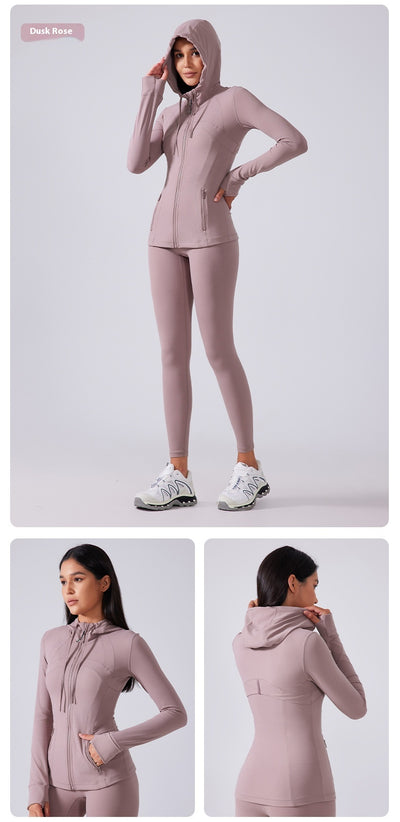 Sudadera Deportiva Mujer con Capucha - Efecto Reductor y Silueta Estilizada - Image 16