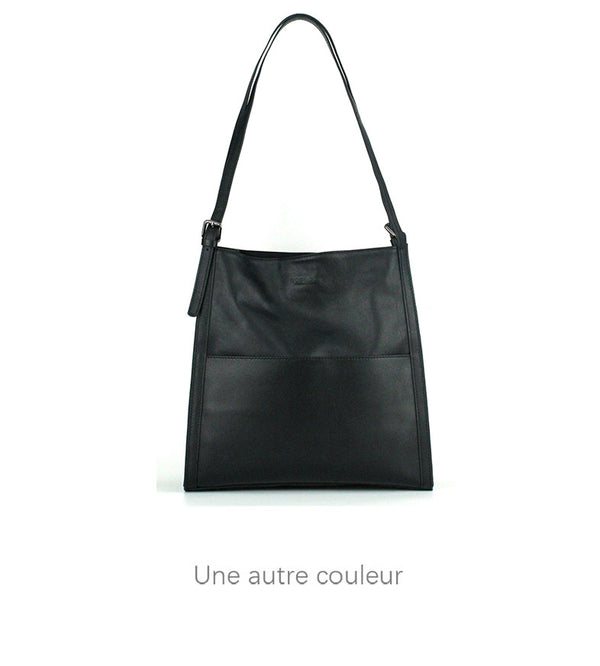 Bolso Tote Minimalista de Cuero Genuino para Mujer - Diseño Elegante y Funcional