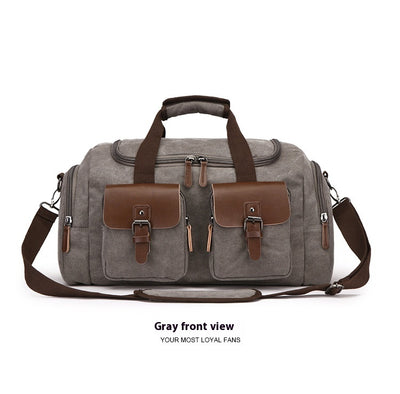 Bolsa de Viaje Estilo Europeo Americano en Lona Portátil - Image 16