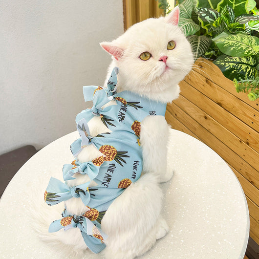 Pijama Quirúrgico para Gatos con Cierre de Cordones - Recuperación Post-operatoria - Image 10