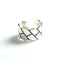 TYJ0204 Korean Minimalist CHIC Estilo Retro Ring S925 Sterling Plateado Ring Female Opening Adjustable A