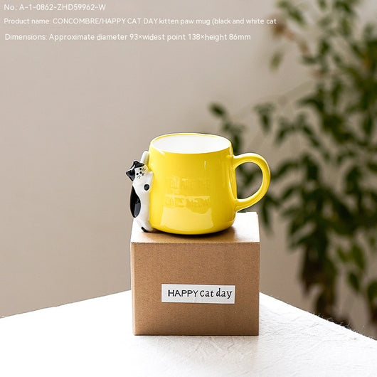 Taza Gato Blanco y Negro - Diseño Pata de Gatito - Image 10