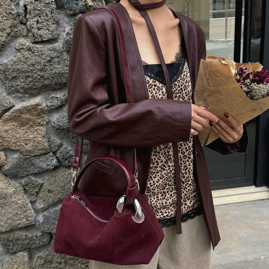 Bolso Crossbody de Ante Gamuza Premium con Diseño Exclusivo para Mujer - Image 2
