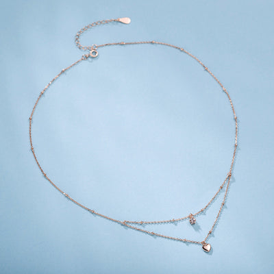 Collar Doble Estrella de Cinco Puntas en Plata 925 para Mujer - Image 9