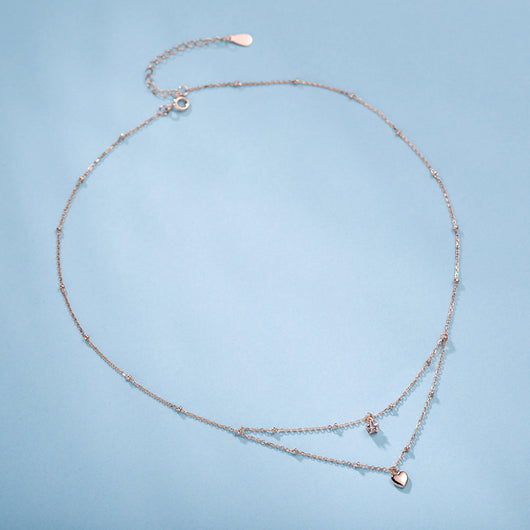 Collar Doble Estrella de Cinco Puntas en Plata 925 para Mujer - Image 9