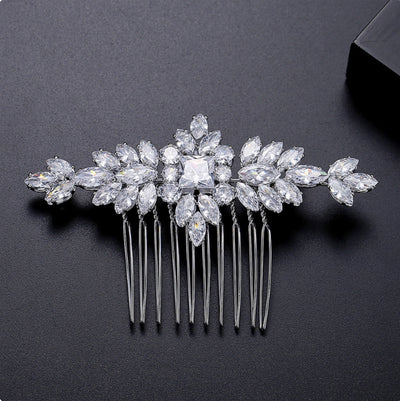 Peineta de Plata S925 con Moissanita - Accesorio Nupcial de Lujo - Image 9