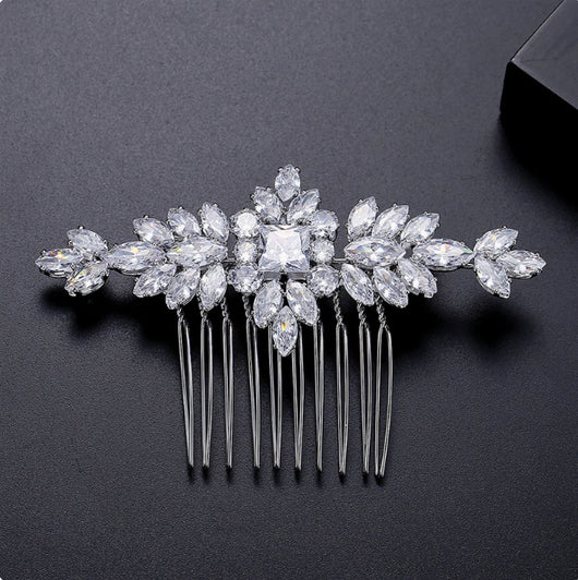 Peineta de Plata S925 con Moissanita - Accesorio Nupcial de Lujo - Image 9