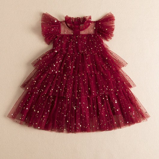 Vestido de Niña con Lentejuelas y Malla Brillante - Image 14