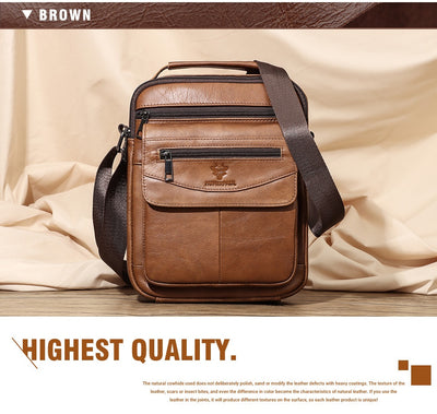 Mochila de Cuero Genuino para Hombre - Diseño Crossover Moderno - Image 15