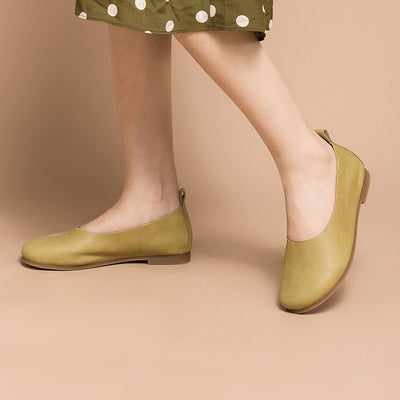 Zapatos Planos de Cuero Vacuno para Mujer - Diseño Minimalista - Image 3