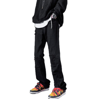 Pantalones Vaqueros Rotos Slim Bootcut para Hombre - Image 5