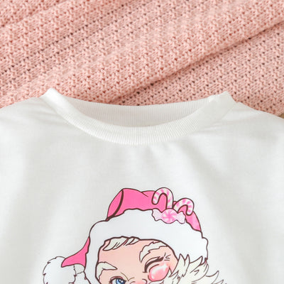 Conjunto de Sudadera Navideña con Papá Noel Estampado - Image 12
