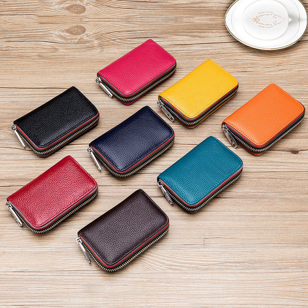 Portatarjetas de Cuero para Hombre y Mujer