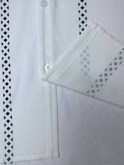 Camisa Manga Larga con Estampado Digital Talla Grande para Hombre - Image 11
