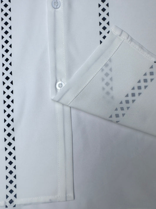 Camisa Manga Larga con Estampado Digital Talla Grande para Hombre - Image 11