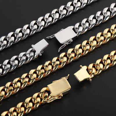 Cadena Cubana Hip Hop de Doble Fila con Diamantes Completos 12mm para Hombre - Image 2