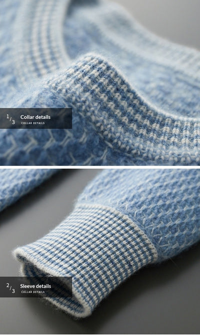 Suéter Ejecutivo de Cuello Redondo para Otoño e Invierno - Image 21