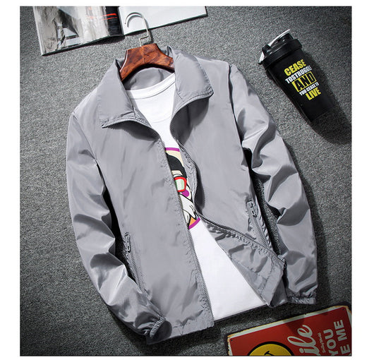 Chaqueta Tallas Grandes Primavera Otoño con Cuello Alzado - Image 2