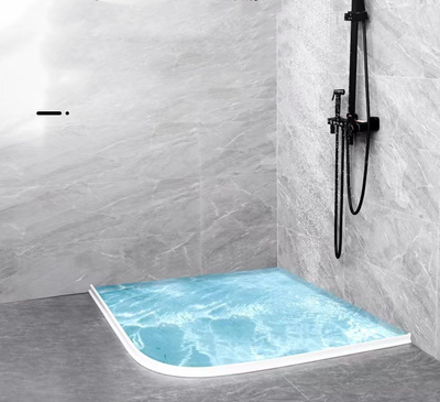 Barrera Silicona Flexible Antihumedad para Baño - Separador Seco/Húmedo