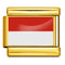 Dorado Background World Flag Photo Epoxy Italian Module Bracelet ICY0001ID Indonesia