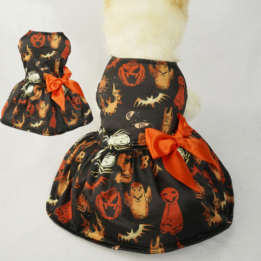 Vestido de Halloween para Perros Pequeños - Diseño de Calabaza para Chihuahua y Yorkshire - Image 6