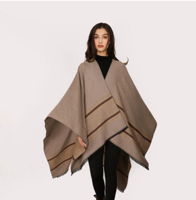 Chal de Seda Jacquard Plateado para Mujer - Image 13