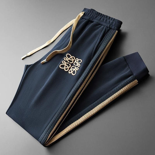 Pantalones Deportivos Harem de Lujo con Bordado y Cinta a Juego para Otoño - Image 2