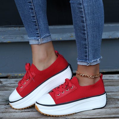 Zapatillas Planas Casual con Punta Redonda y Plataforma Gruesa - Image 13