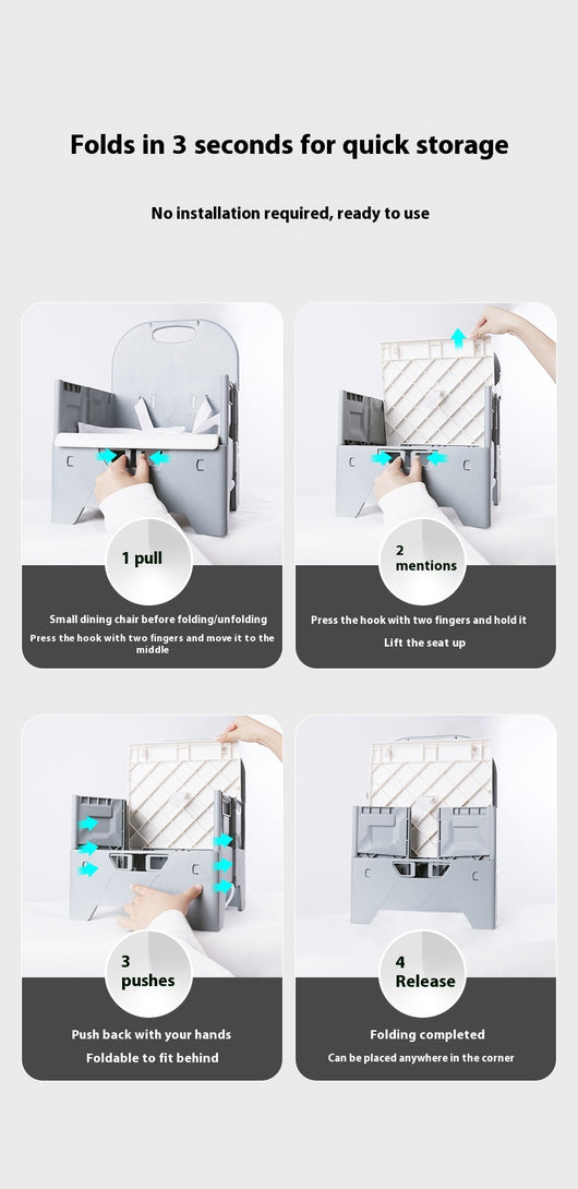 Silla de Comer Portátil Plegable para Niños - Grado Alimentario - Image 13