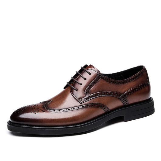 Zapatos de Cuero Grabado Oxford para Hombre - Calzado Formal Ejecutivo - Image 4
