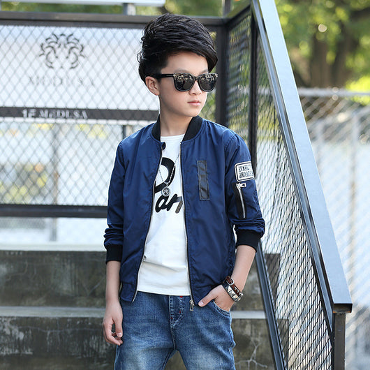 Chaqueta Corta Infantil Estilo Coreano para Niños Medianos y Grandes - Image 8
