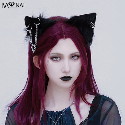 Diadema Gótica de Orejas de Gato Artesanal - Image 8