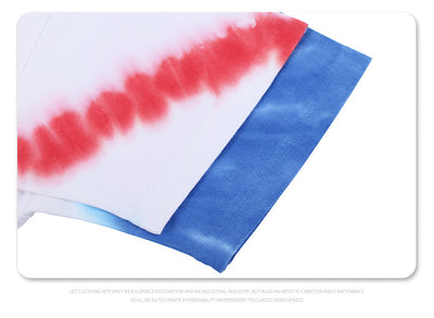 Playera Tie-Dye Estampada Suelta para Hombre - Image 8