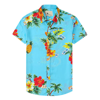 Camisa Hawaiana Estampada con Solapa para Hombre - Image 10