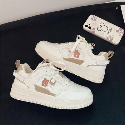 Tenis Blanco Kawaii Estilo Japonés con Suela Gruesa - Image 3