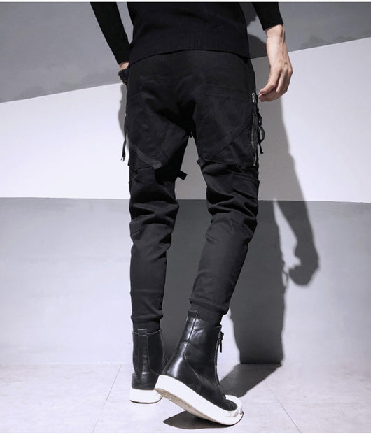 Overol Harem Slim Fit con Cierres Decorativos - Estilo Dark Fashion - Image 14