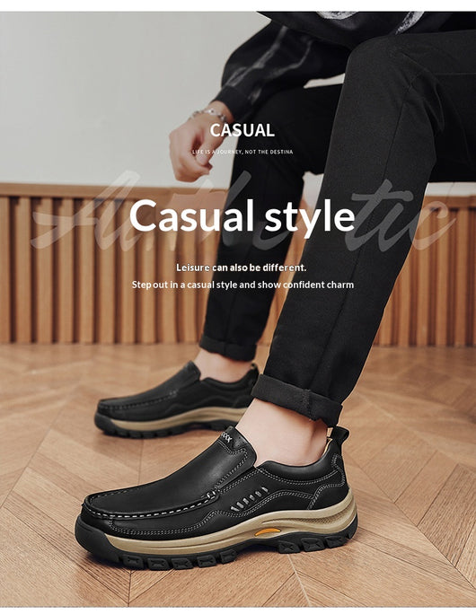 Zapatos de Cuero Casual Estilo Británico para Senderismo y Outdoor - Image 10