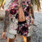 Conjunto de Playa Hombre: Camisa Estampada + Shorts Casuales