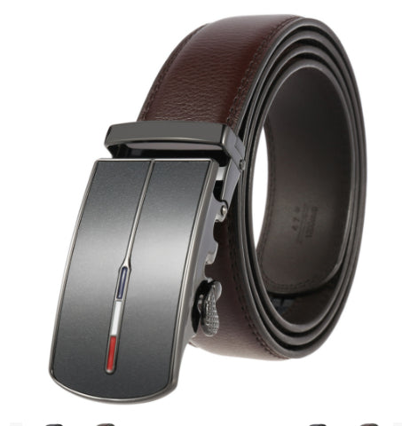 Cinturón de Cuero para Hombre con Hebilla Automática Ajustable - Image 10
